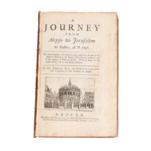 A Journey From Aleppo to Jerusalem by Henri Maundrell