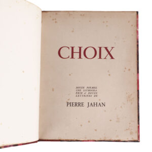 Choix by Pierre Jahan