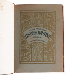 Les Pins Chantent - Quatre Nô by Franz Toussaint