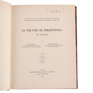 Le Théâtre de Philippopolis en Arabie by Pierre Coupel and Edmond Frézouls